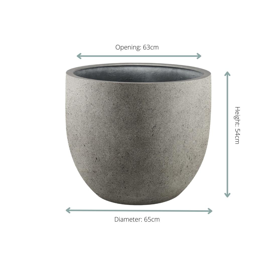 Pot Grigio New Egg Natural Concrete - D65 x H54