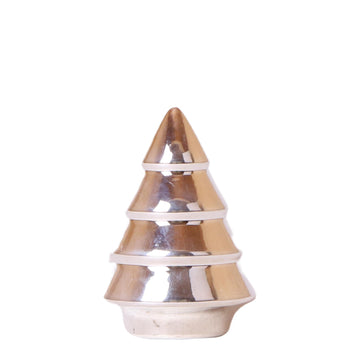 Kolibri Home | Ornament - Decoratie beeld Kerstboom - 12cm hoog - Silver